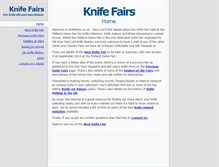 Tablet Screenshot of knifefairs.co.uk